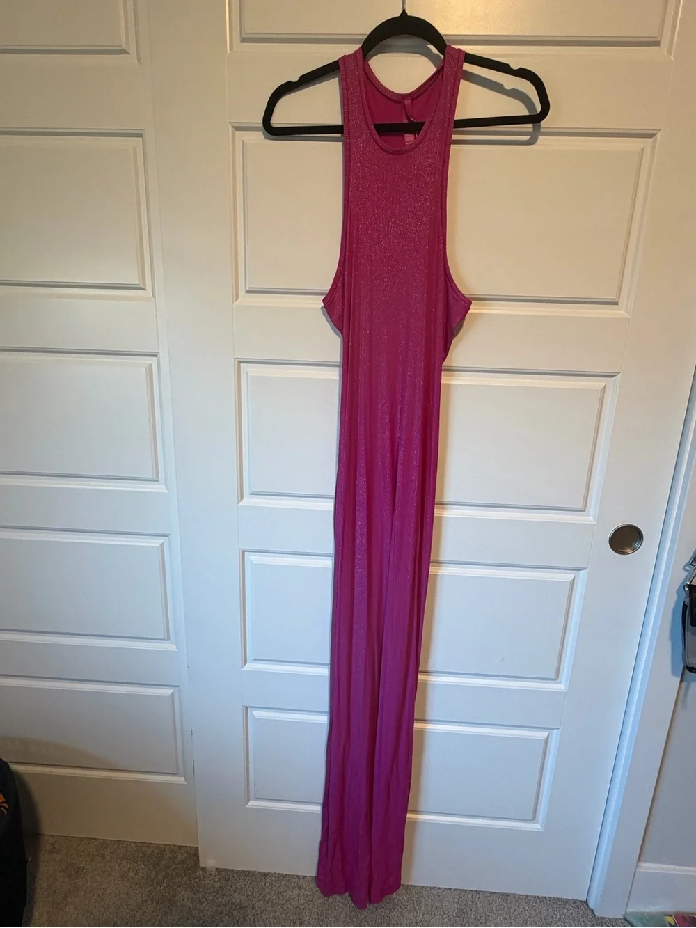 SKIMS Skims Soft Lounge Shimmer Racerback Maxi Dress - Pink - Picture 2 of 2